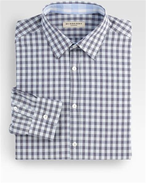 burberry gingham dress shirt|Burberry London Gingham Check Dress Shirt .